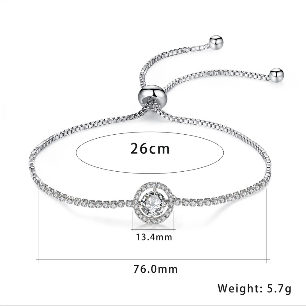 💙Adjustable Sterling Silver Bracelet - Picture 4 of 4